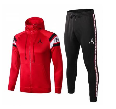 Veste d'entraînement Jordan PSG 2019-2020 à capuche costume rouge